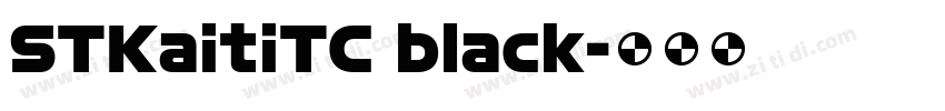 STKaitiTC black字体转换